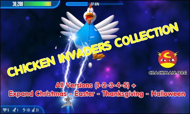 Game bắn gà Chicken Invaders Collection - Trọn bộ 1,2,3,4,5 và mở rộng