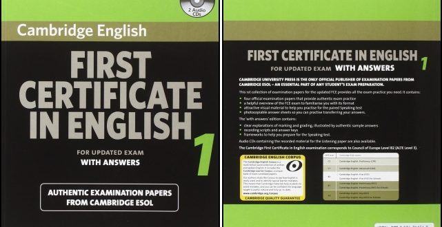 First Certificate in English Cambridge full trọn bộ từ quyển 1 đến 7